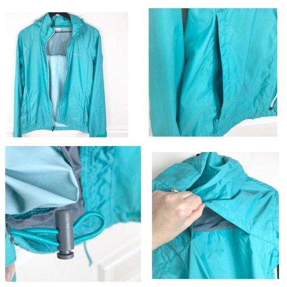 Columbia Switchback Rain Jacket Miami Green Large - Picture 6 of 9